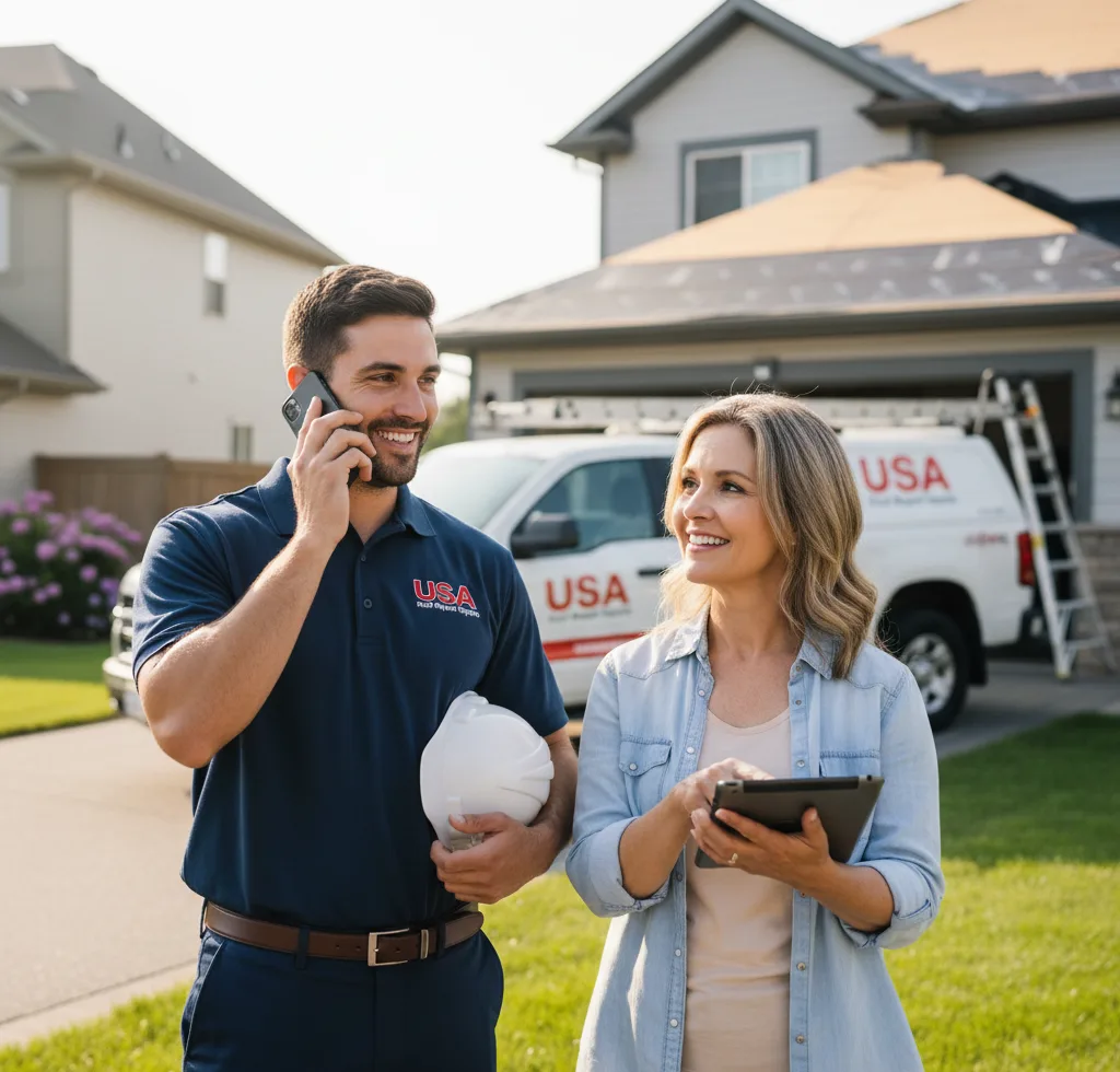 USA Roof Repair Experts customer support in Commerce
